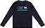 CAMISETA INFANTIL EM SUEDINE PRETA E VERDE CHP CHARPEY - Imagem 1