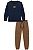 BLUSAO E CALCA JOGGER AZUL MARINHO E MARROM LUC.BOO - Imagem 3