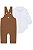 BODY CAMISA E JARDINEIRA MARROM LUC.BOO - Imagem 2