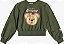 CONJUNTO CASACO E SHORTS URSO VERDE MILITAR MOMI - Imagem 8