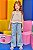 CALCA WIDE LEG EM JEANS INFANTIL ARKANSAS KUKIE - Imagem 1