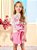 CONJUNTO INFANTIL PRINCESA ROSA PEROLA ANIME - Imagem 1