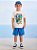 CONJUNTO INFANTIL ANIMAIS OFF WHITE E AZUL YOUCCIE - Imagem 1