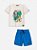 CONJUNTO INFANTIL ANIMAIS OFF WHITE E AZUL YOUCCIE - Imagem 4