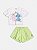 CONJUNTO BLUSA E SHORTS PEROLA STITCH E ANGEL MOMI - Imagem 1