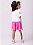 CONJUNTO INFANTIL BLUSA OFF E SAIA PINK MOMI - Imagem 2