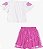 CONJUNTO INFANTIL BLUSA OFF E SAIA PINK MOMI - Imagem 6