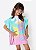 PONCHO INFANTIL SEREIA VERDE AGUA PUKET - Imagem 1