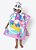 PONCHO KIDS UNICORNIO ALOHA ROSA PUKET - Imagem 5