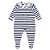 MACACAO BEBÊ MASCULINO COM GOLA NAV AZUL E BRANCO MINI & CO - Imagem 1