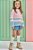 BLUSA EM TRICOT LISTRADO ROSA AZUL E BEGE KUKIE - Imagem 3