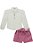 CONJUNTO INFANTIL CAMISA E SHORT ROSA ESCURO KUKIE - Imagem 3