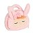 BOLSA PLUSH COELHA ROSA COM LACO ALCA DE MAO METOO - Imagem 4