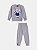 CONJUNTO DE MOLETOM INFANTIL URSO POLAR CINZA YOUCCIE - Imagem 1