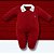 SAIDA MATERNIDADE MASCULINO KIT MACACAO MANTA RN VERMELHO HUG - Imagem 1
