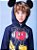 MOLETON LICENCIADO MICKEY AZUL MARINHO YOUCCIE - Imagem 2