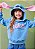 CASACO STITCH CAPUZ E ORELHAS AZUL DENIM MOMI - Imagem 1
