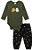 CONJUNTON BODY E CALCA JOGGER VERDE OLIVA E MARINHO LUC.BOO - Imagem 1