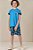 BERMUDA EM NYLON COM ELASTANO MARINHO LUC.BOO - Imagem 1