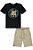 CONJUNTO CAMISETA E BERMUDA PRETO LUC.BOO - Imagem 2