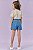 CONJUNTO BLUSA E SHORTS EM JEANS MINI BORDADO KUKIÊ - Imagem 3