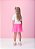 CONJUNTO BLUSINHA HELLO KITTY E SAIA TULE ROSA MOMI - Imagem 3