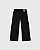 CALCA WIDE LEG EM SARJA PRETA MALWEE - Imagem 3