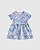 VESTIDO CURTO RODADO ESTAMPADO AZUL MALWEE - Imagem 1