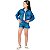SHORTS JEANS FEMININO BARRA VIRADA MANIA KIDS - Imagem 1