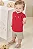 CONJUNTO CAMISA POLO VERMELHA E BERMUDA LUCBOO - Imagem 1