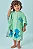 TOALHA PONCHO COM CAPUZ EM PLUSH ATOALHADO VERDE CLARO LUCBOO - Imagem 3