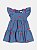 VESTIDO BORDADO MORANGOS AZUL MOMI - Imagem 2