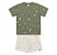 CONJUNTO CAMISETA MANGA CURTA E BERMUDA DINO SURF KIKO - Imagem 1
