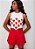 SHORTS TRENDY SARJA VERMELHO PREPPY I AM AUTHORIA - Imagem 1