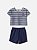 CONJUNTO LISTRADO MARINHO CEREJA BIMBI - Imagem 2