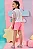 CONJUNTO BLUSA BOXY OVER E SHORTS ROSA KUKIÊ - Imagem 3