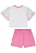 CONJUNTO BLUSA BOXY OVER E SHORTS ROSA KUKIÊ - Imagem 4