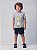 CONJUNTO CAMISETA CINZA DINO E BERMUDA YOUCCIE - Imagem 1