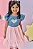 VESTIDO EM JEANS COM ELASTANO E TULE ROSA CLARO KUKIÊ - Imagem 3