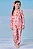 PIJAMA LONGO EM FLEECE LUXO ROSA ALOHA KUKIÊ - Imagem 1