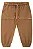 CALÇA JOGGER EM COTTON JEANS COM ELASTANO BEGE ESCURO KUKIÊ - Imagem 2