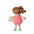 BONECA MINI ANGELA FRUTAS MORANGUINHO 20CM METOO - Imagem 3