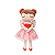 BONECA COM CAIXA MINI ANGELA FADA MIA METOO - Imagem 1