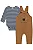 CONJUNTO BODY LISTRADO E JARDINEIRA LUCBOO - Imagem 1