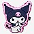 ALMOFADA FORMATO PLUSH FIBRA KUROMI ZONA CRIATIVA - Imagem 1