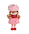 BONECA MINI ANGELA CHER COGUMELO 20CM METOO - Imagem 4