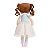 BONECA COM CAIXA ANGELA BAILARINA ALICE 20CM METOO - Imagem 5