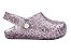 Sandália Mini Furadinha Babouche Rosa com Glitter - Melissa - Imagem 2