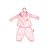 Roupa de Boneca Pijama Rosa com Cabide - Metoo - Imagem 1