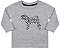 Camiseta Bebê Manga Longa Cinza Estampa Cachorro Menino - Charpey - Imagem 1